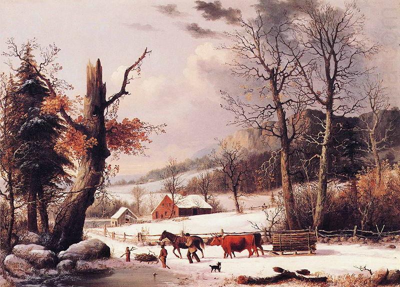 Gathering Wood for Winter, George Henry Durrie